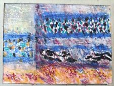 MODERN ABSTRACT ART PAINTING SIGNATURE TO IDENTIFY ANDERSON? 19 x 14 CM