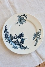 Assiette plate ancienne terre