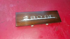 Mercedes 280SE W108 W116 W109 Emblem Radio Bezel Wood Cover 1088170314