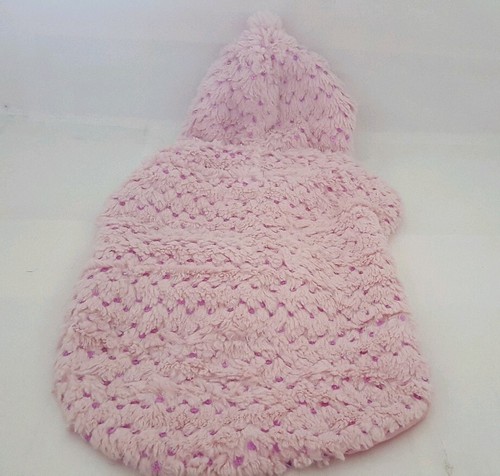 Pink quilted faux hooded dog - quilted,