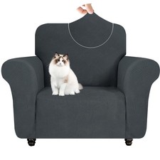 Housse Fauteuil 1 Place avec Accoudoirs Housse Canapé Extensible Universelle ...