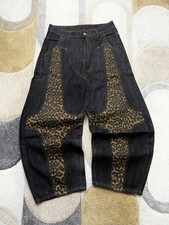 Jeans Baggy À Motifs Brodés 