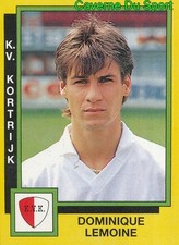 173 DOMINIQUE LEMOINE BELGIQUE KV.KORTRIJK STICKER FOOTBALL 1991 PANINI