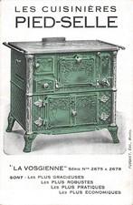 ADVERTISEMENT -- Les cuisinière PIED SELLE LA VOSGIENNE 115218