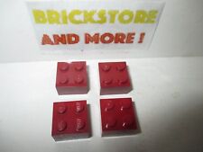 LEGO - 4x Brick Brick 2x2 3003 Dark Red/Red/Red