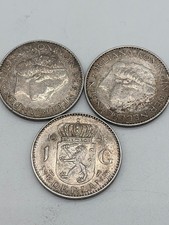 Lot 3 pièces argent Pays-Bas