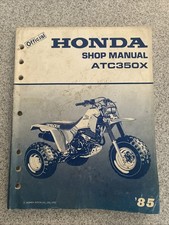Honda ATC350X Service Manual 1985 ATC 350X OEM Genuine 