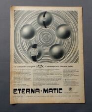 ANTIQUE ADVERT CLIPPING 240917 ADVERTISING ADVERTISING AD / ETERNAL MATIC AUTOMATIC WATCH