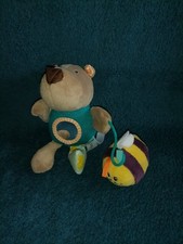 Doudou d'éveil chien marron