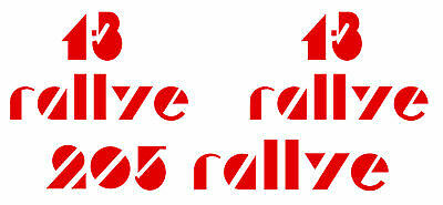 Set logos et 205 rallye - set,