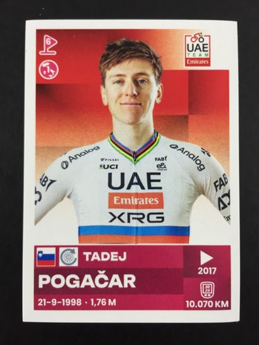 Tadej pogacar sticker - sticker, panini