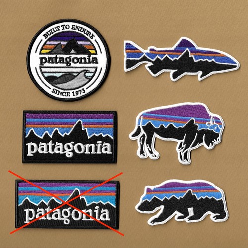 Patagonia embroidered iron - patagonia, iron-on