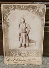 Cabinet Card - Young Child Wearing Robe with Rope - Tennis Theme - Albany, NY