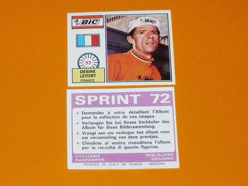 Panini sprint cyclisme 1972 - panini, 72