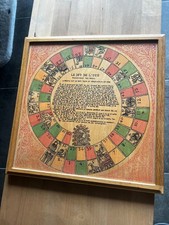 Plateau de jeu de l'oie en boi