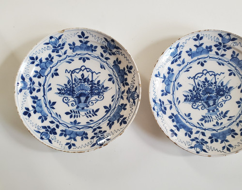 Assiettes delf anciennes - assiettes,