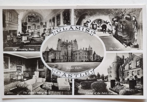 Carte postale vintage glamis - carte,