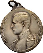 Medal Belgium 1914 Albert 28mm / 9g Original Coin #HUT4