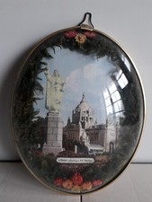 CADRE ICONE RELIGIEUSE LISIEUX SET THÉRÈSE VERRE BOMBÉ ICONE PHOSPHORESCENTE