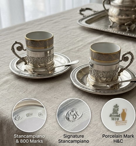 Service espresso argent 800 - espresso,