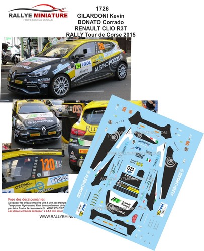 Decals ref 1726 renault - ref,