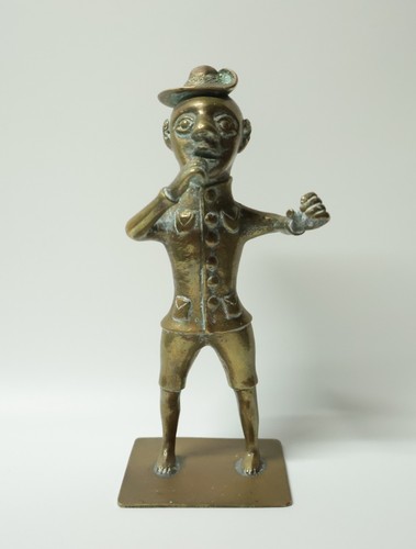 Ancienne statuette bronze - statuette,