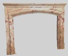 cheminée boudin en marbre