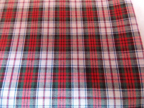 Coupons tissu ecossais neufs - tissu,