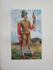 1907 Imprimé Costume Anglais
