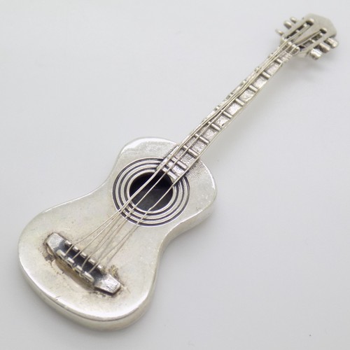 Miniature guitar solid silver - miniature,