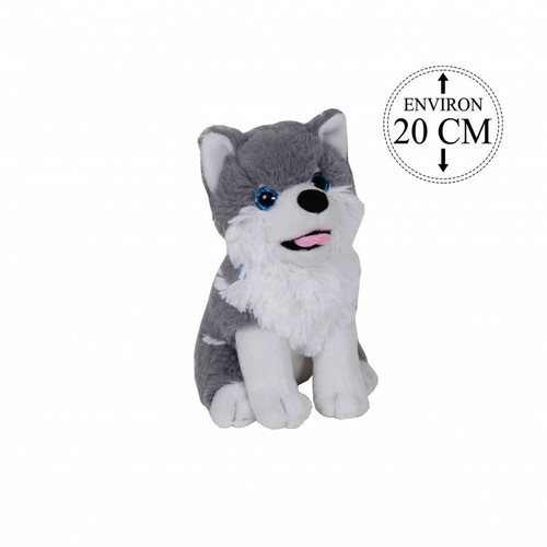 Peluche husky chien - peluche,