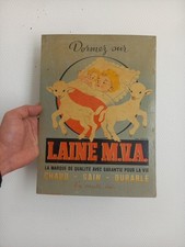 LAINE M.V.A. Antique Coene Litho Deboo Bruges Belgium Child Advertising Cardboard