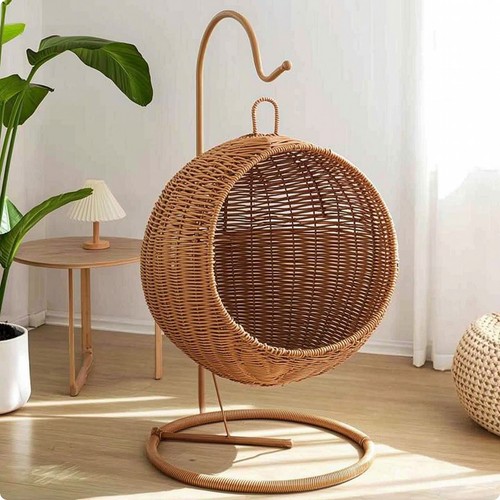 Panier aspect rotin - panier,