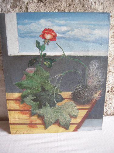 Huile sur toile - huile, nature