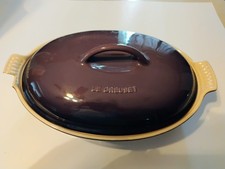 Le Creuset Purple Casserole Stoneware 13 1/8 X 9 1/2 Inch Dish With Lid