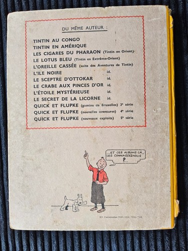 Tintin secret de - -,