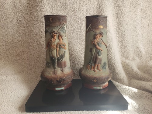Paire vases art déco - de,