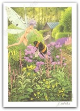 Ex-libris Jean-Claude SERVAIS La fée 250ex signé 15x21 cm