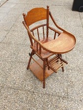 Ancienne chaise en bois modulable,bébé,,1930
