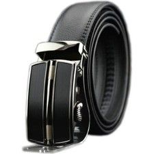 Ceinture en Cuir Noir Luxe