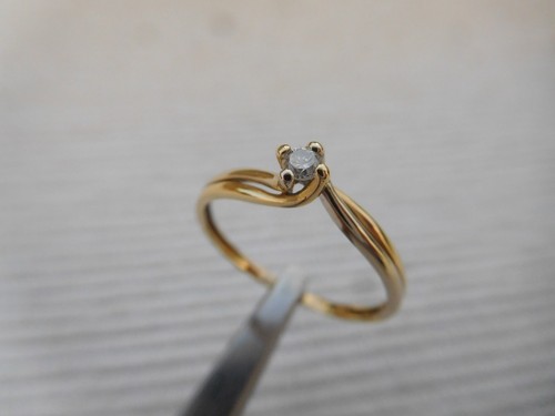 Bague ors gris jaune - bague,