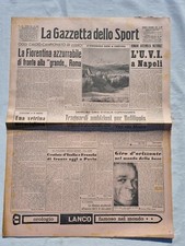GAZZETTA DEL SPORT 8 DÉCEMBRE 1955 INAUGURATION TRAMPOLINE CORTINA 1956