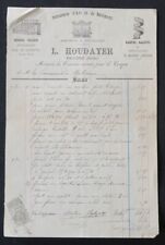 Billhead Invoice MALICORNE Locksmith HOUDAYER Greenhouse Stair Ramp Balcony 123