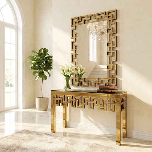 Console murale miroir - miroir, moderne