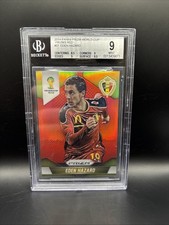 2014 Panini Prizm World Cup Red Prizm /149 Eden Hazard #21 BGS 9 Belgium