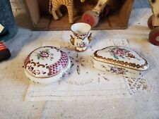 2 PETITE BOITES DECOR PEINT