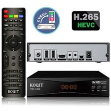 HEVC FTA Satellite Decoder TV Receiver Sat Finder H265 Media Push Meecast Tv box