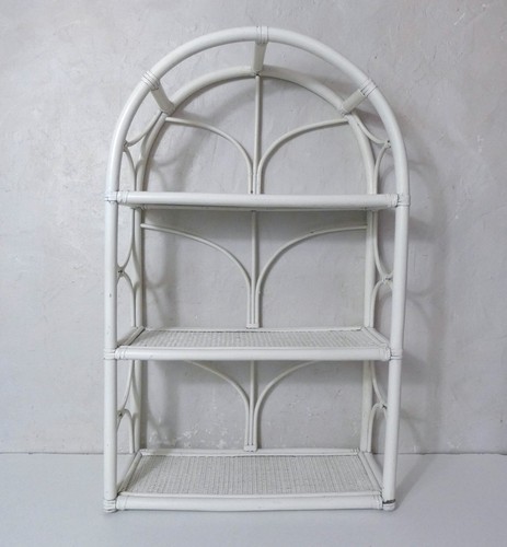 étagère blanche rotin - en,
