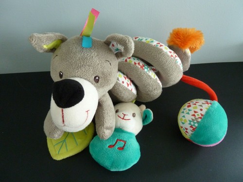 Doudou spirale loup minimi - m2-,