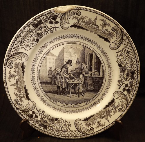 Ancienne assiette gien - ancienne,
